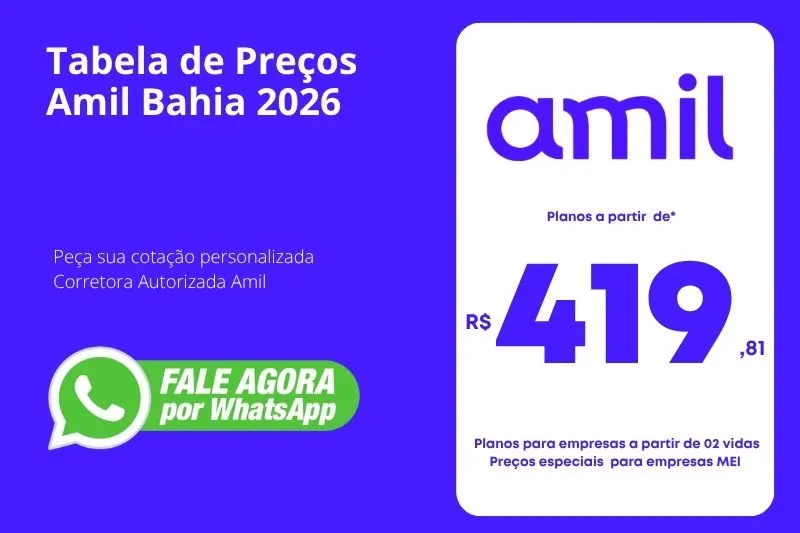Tabela De Preço Amil Bahia 2026