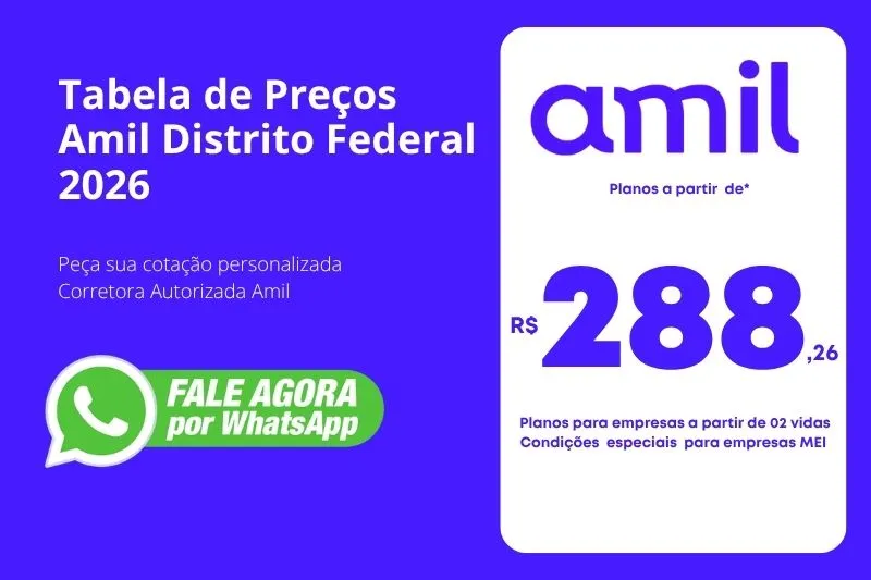 Tabela De Preço Amil Distrito Federal 2026