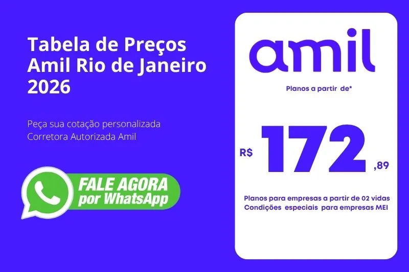 Tabela De Preço Amil Rio de Janeiro 2026