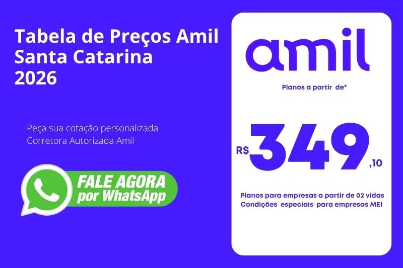 Tabela De Preço Amil Santa Catarina 2026
